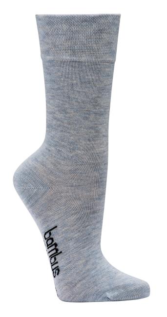 6 Paar TippTexx 24 weiche Bambus Socken in Melange-Farben